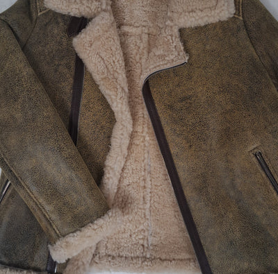 Irwing, 72 cm. - Lamb Crackle - Man - Beige