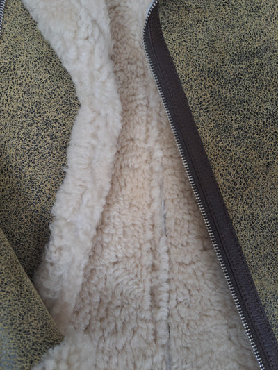 Irwing, 72 cm. - Lamb Crackle - Man - Beige