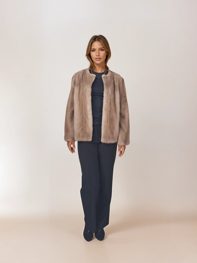 Chanel, 60 cm. - Mink - Women - Pastel