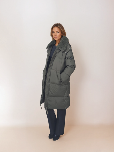 Heather, 98 cm. - Hood - Down - Women - Army