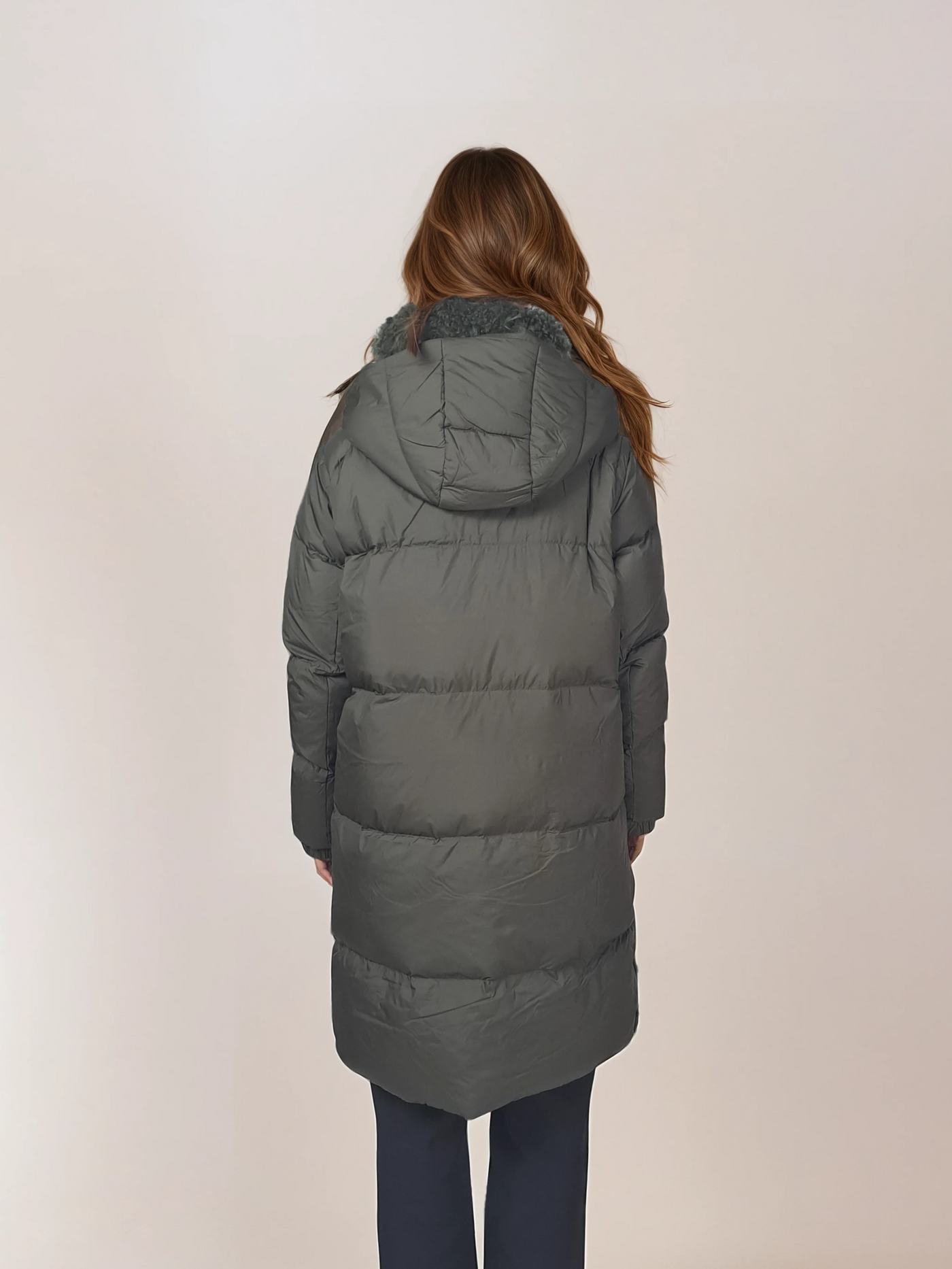 Heather, 98 cm. - Hood - Down - Women - Army