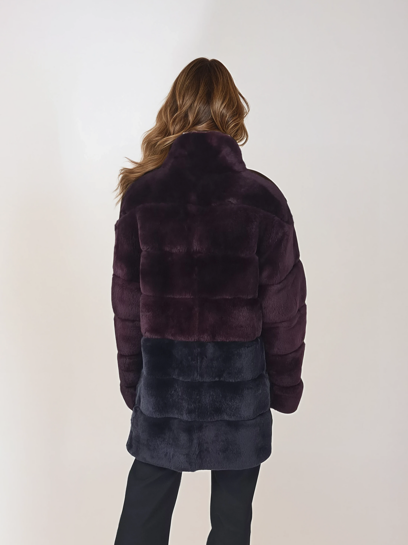 Hachan, 80 cm. - Rex - Women - Wine & Charcoal