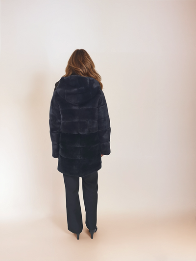 Imelda, 80 cm. - Rex - Women - Charcoal & Black