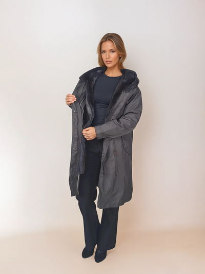 Calgary, 95 cm. - Hood - Textile - Women - Army