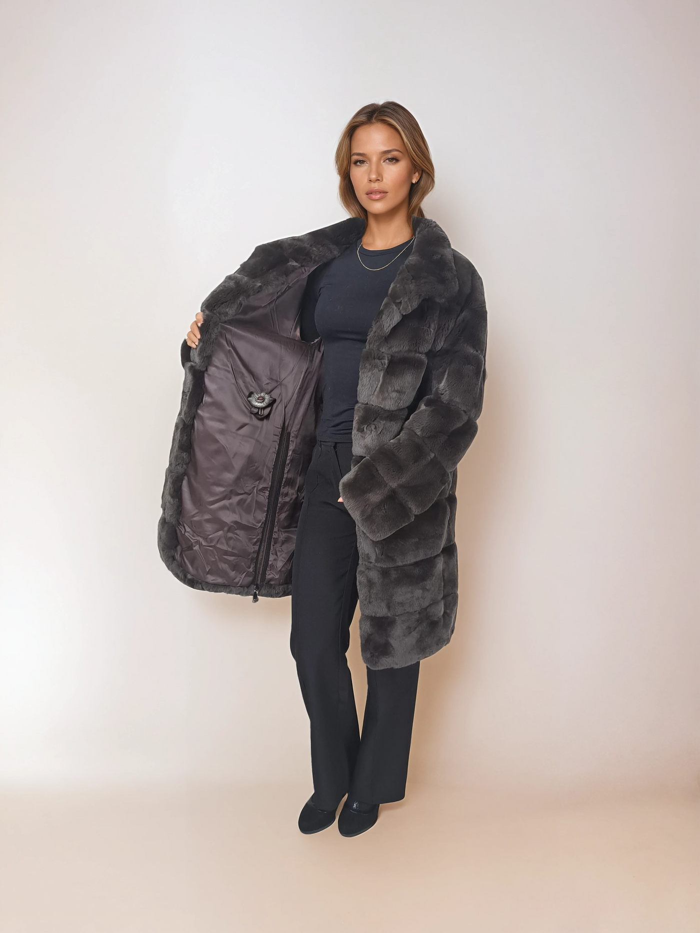 Hachan, 80 cm. - Rex - Women - Chocolate