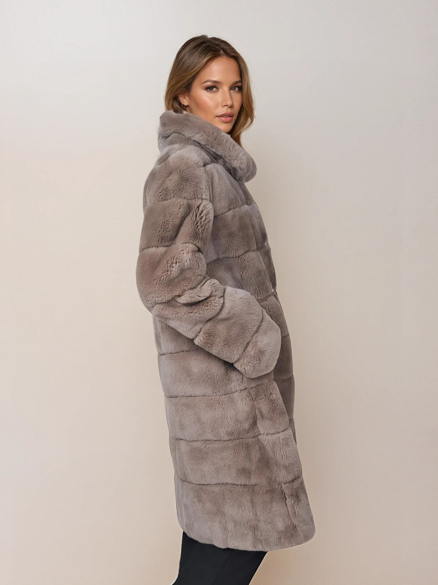 Petrovski, 100 cm. - Collar - Rex - Women - Cafe Latte