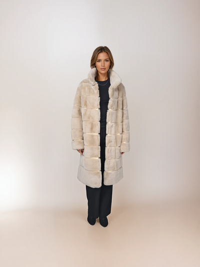 Petrovski, 100 cm. - Collar - Rex - Women - Cream