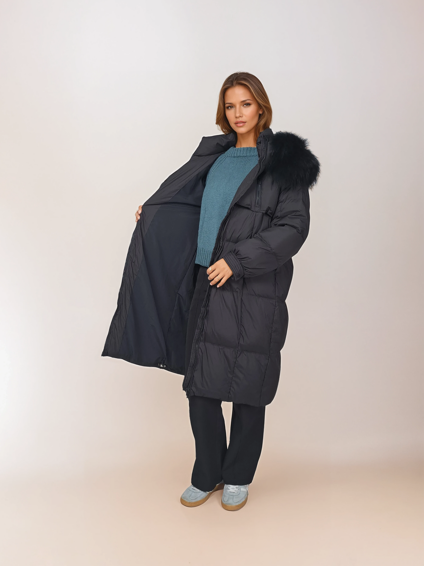 Izon, 105 cm. - Down - Women - Black