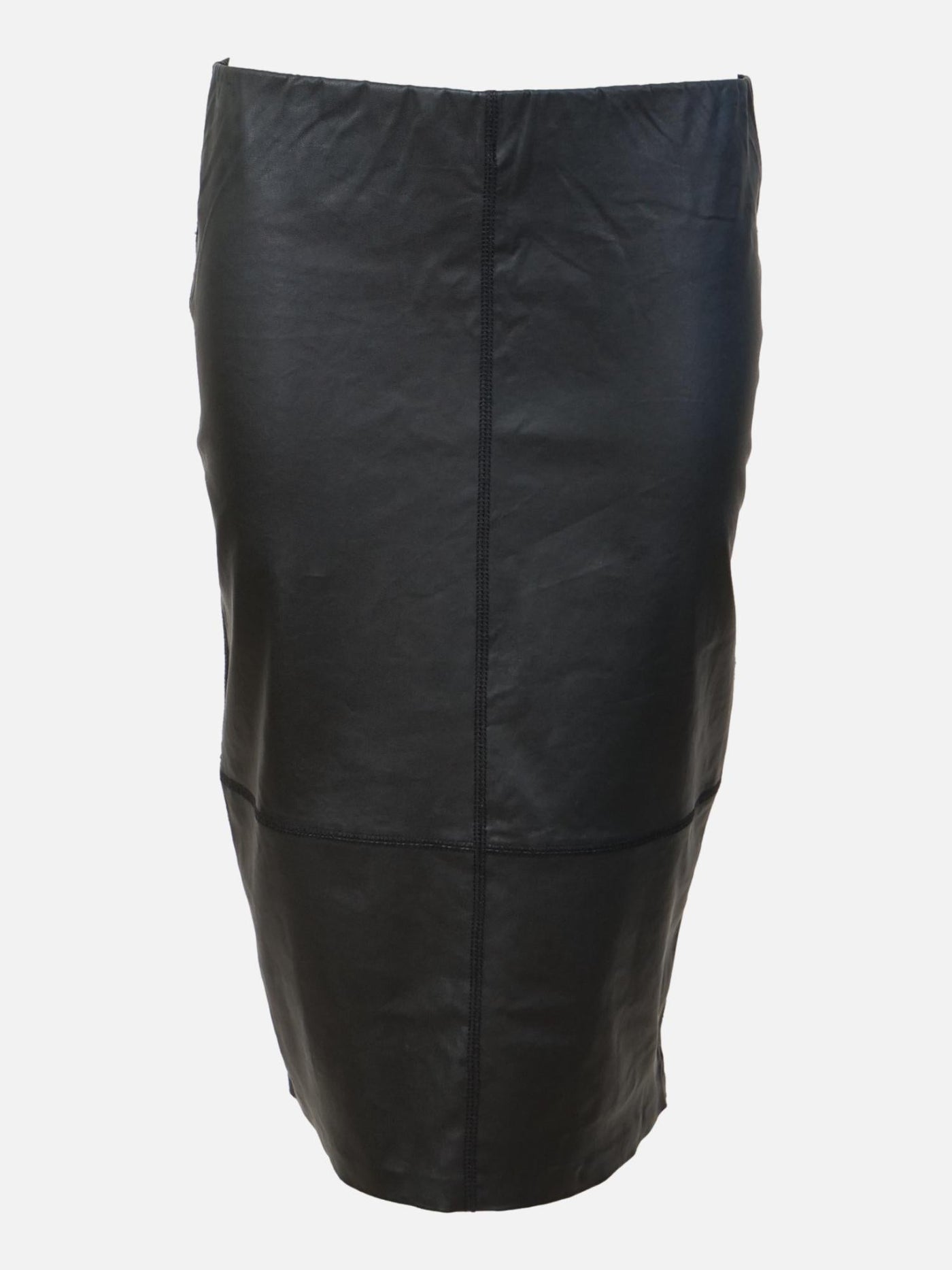 Ingrit Skirt - Lamb Stretch Leather - Women - Black