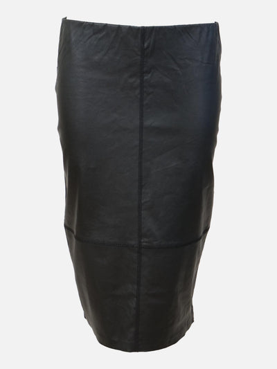 Ingrit Skirt - Lamb Stretch Leather - Women - Black