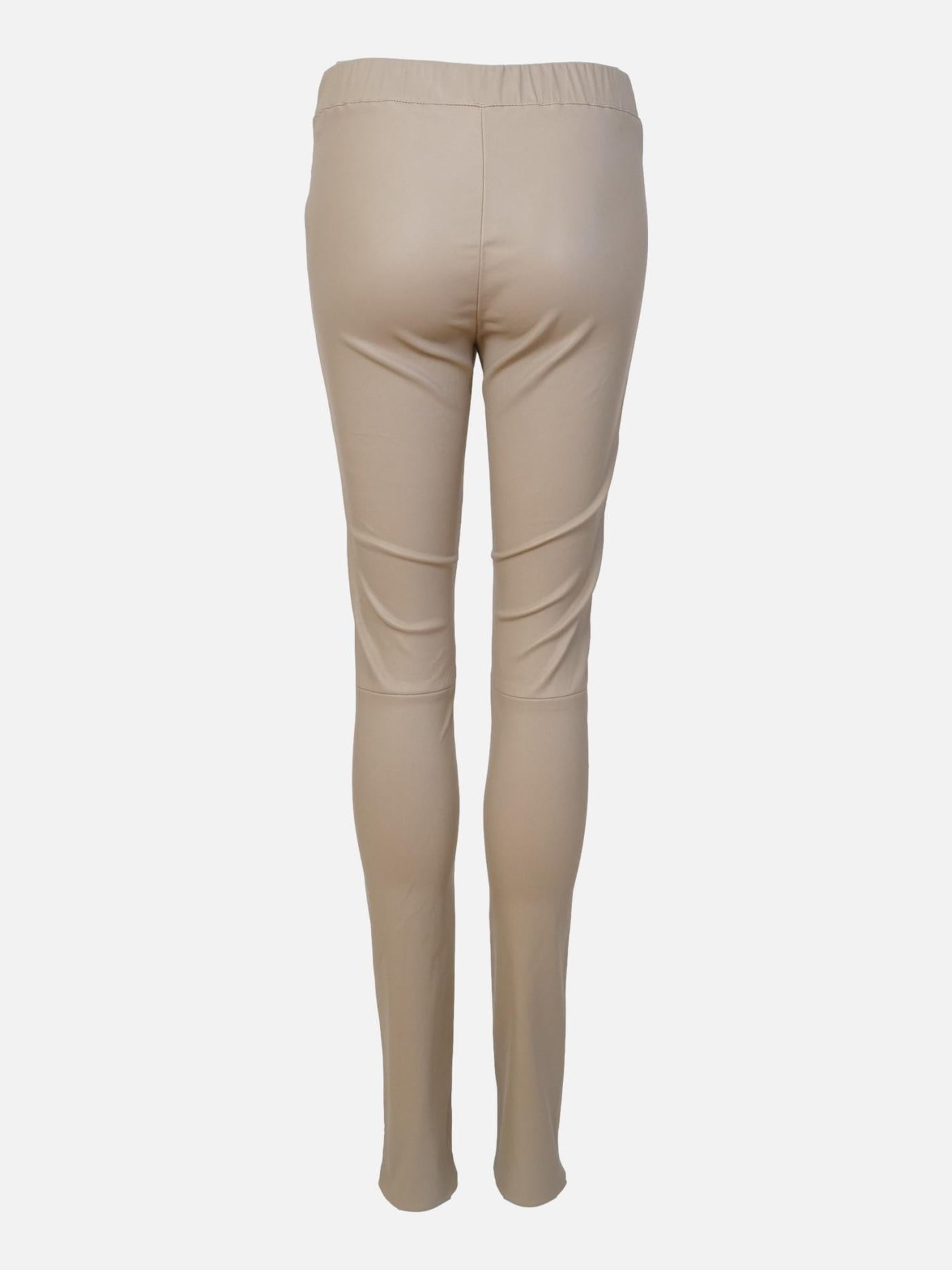 Hanna Trousers - Lamb Stretch Leather - Women - Soft Taupe