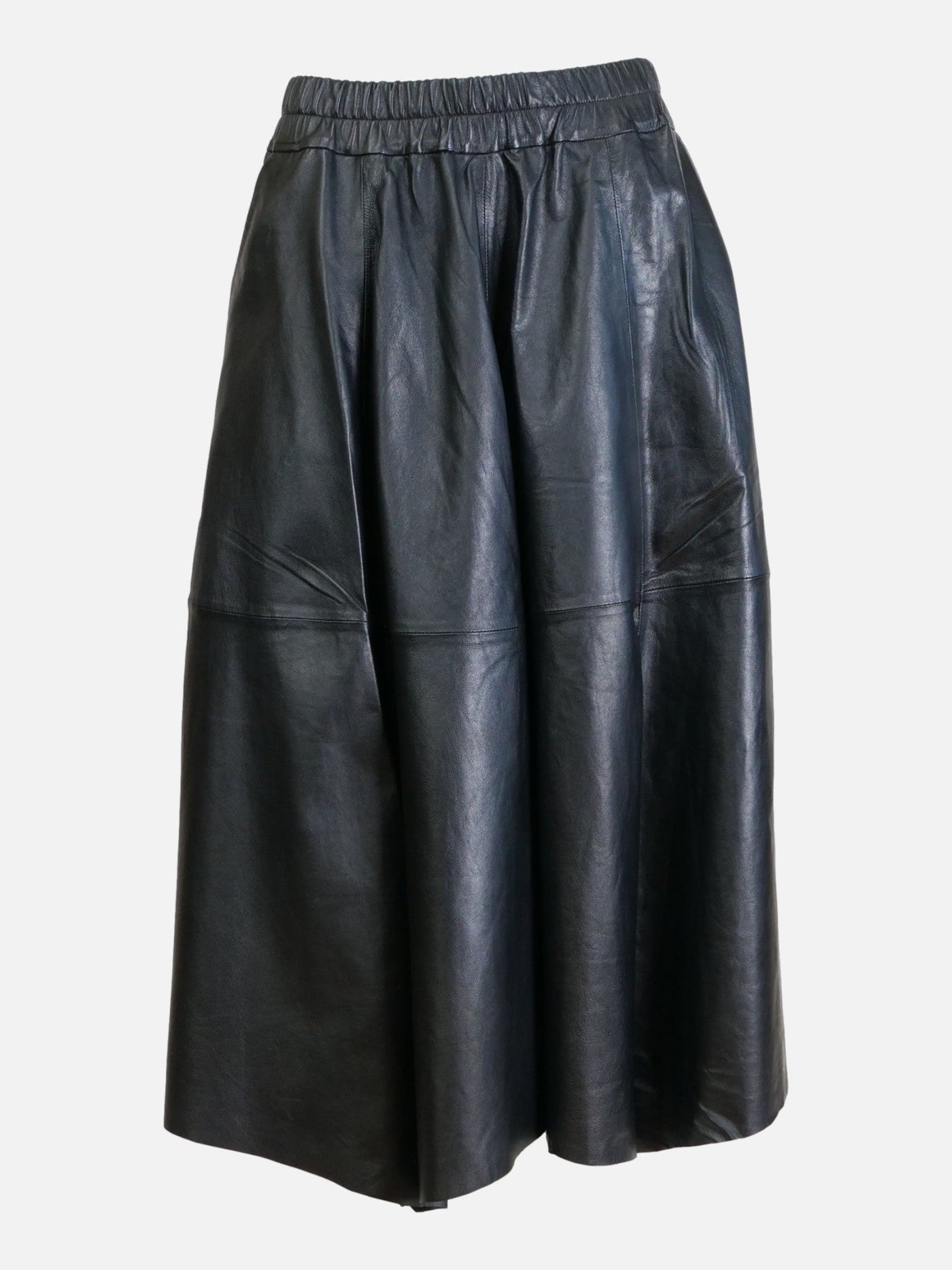 Venla Skirt, 80 cm. - Lamb Leather - Women - Black