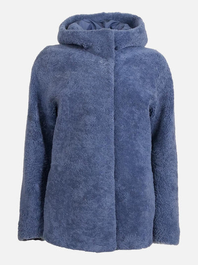 Trinity, 73 cm. - Hood - Curly Lamb - Women - Blue