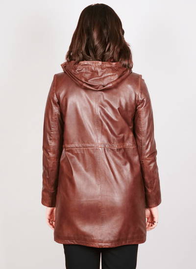 Sienna/2 - Lamb Malli Leather - Women - Dark Cognac