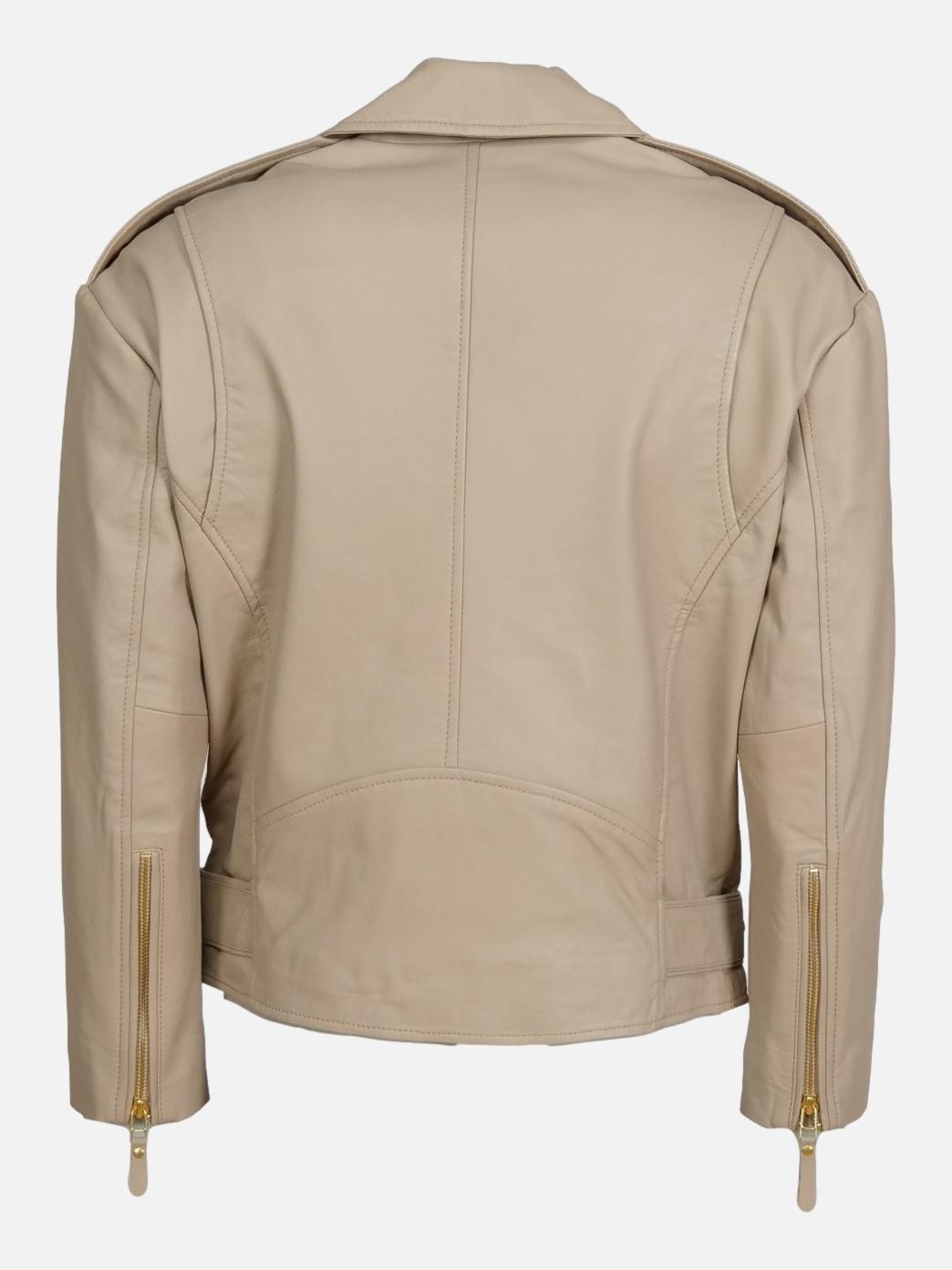 PSAG-19 Womens Jacket - Lamb Porto Leather - Women - Off White