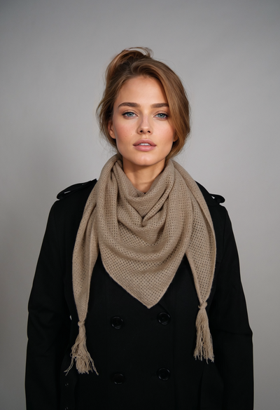 SY-1823 Scarf - 100% PureCashmere - Accesories - Rice Camel