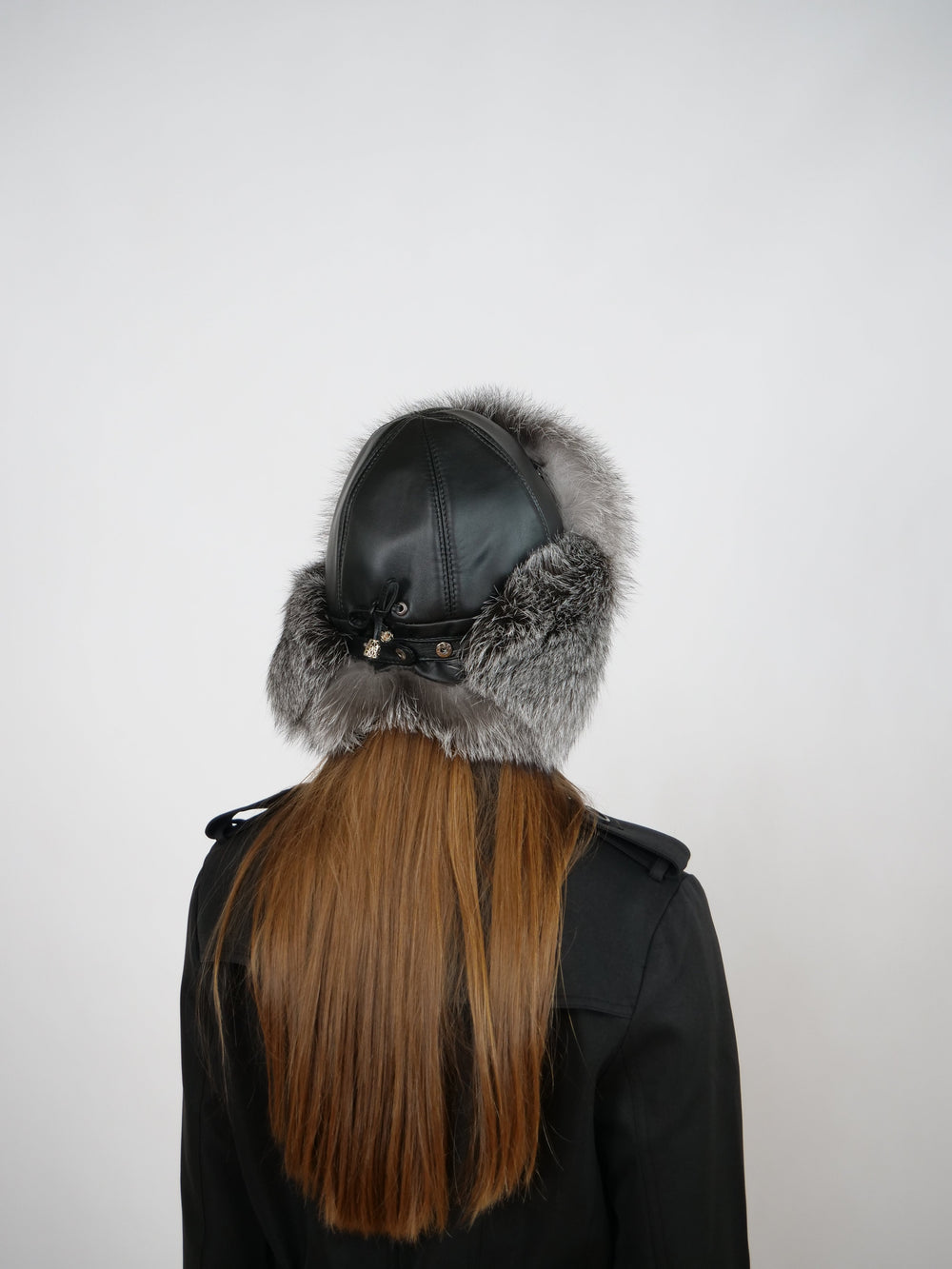 High Quality Knitted Fox Fur Winter Hats Real Rabbit Fur Bucket Hat For Women