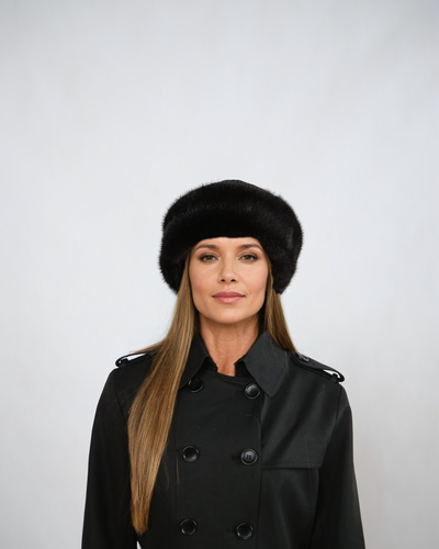 630 Mink & Cashmere Hat - Mink - Accesories - Black