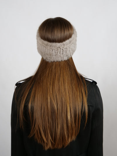 Knitted Headband - Mink Knitted - Accesories - Grey