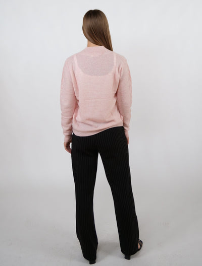 MKI Womens Sweater - 100% PureCashmere - Accesories - Pink