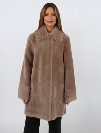 Ivicia, 85 cm. - Collar - Air Wool - Women - Chestnut