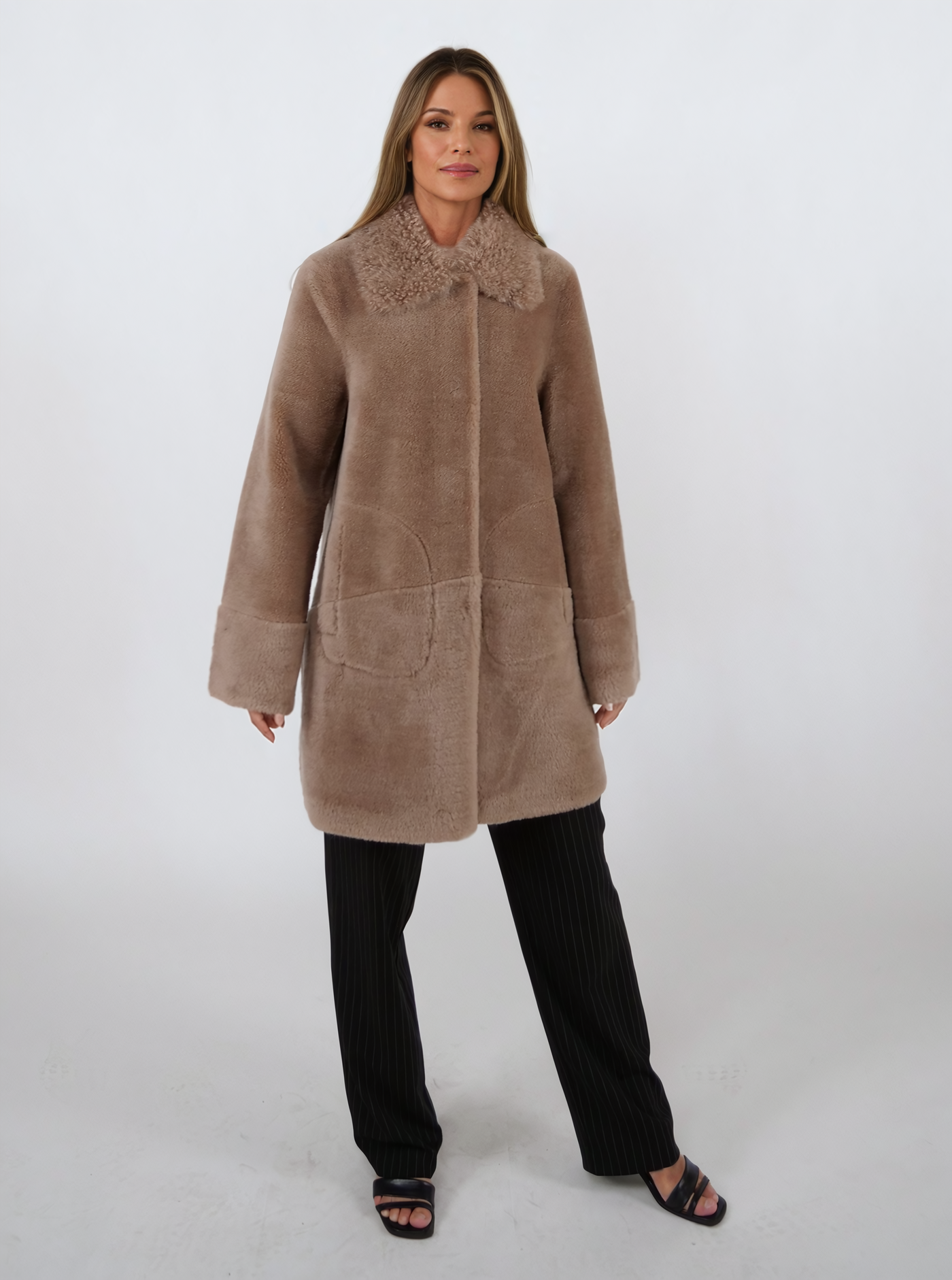 Ivicia, 85 cm. - Collar - Air Wool - Women - Chestnut