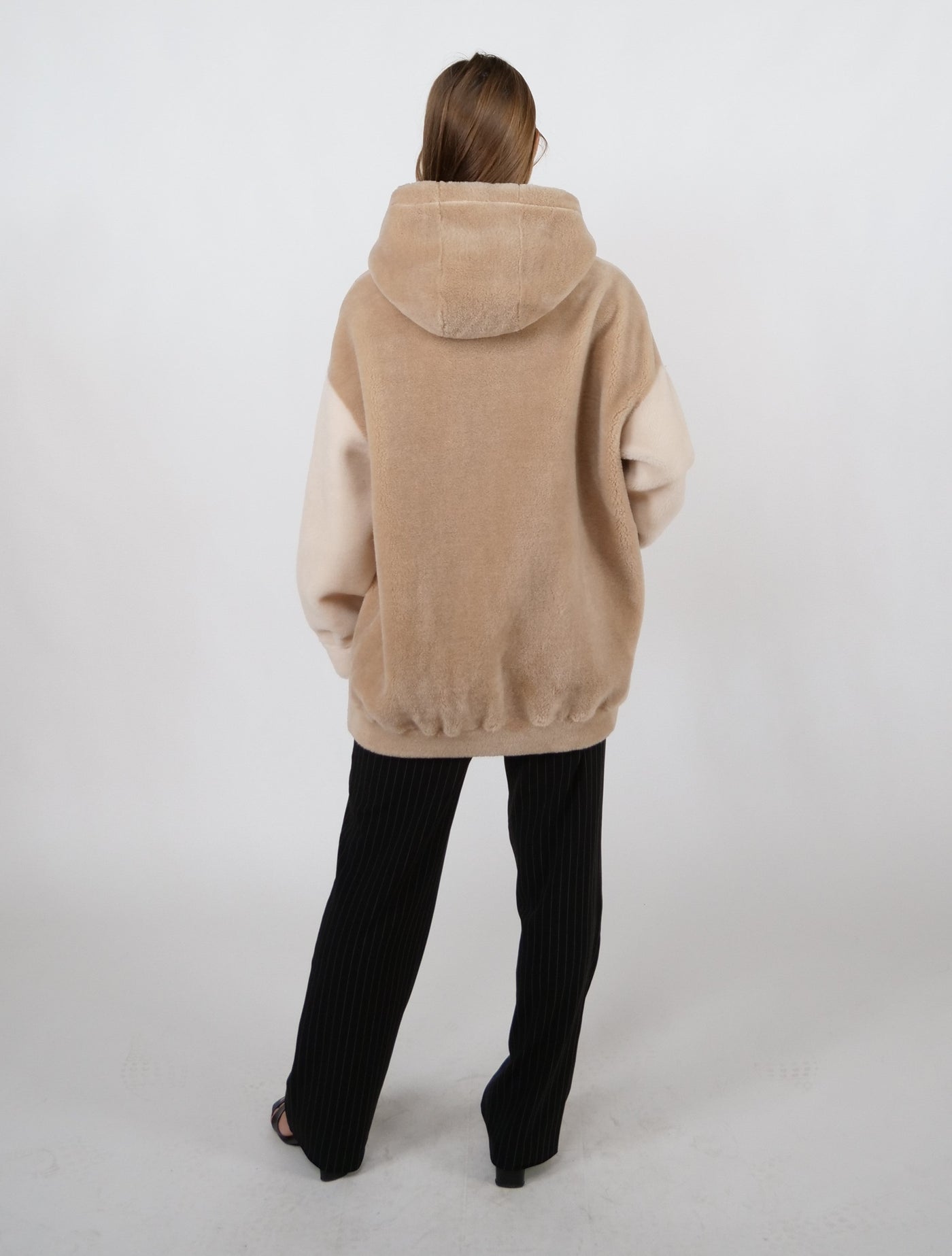 Inani, 73 cm. - Hood - Air Wool - Women - Cafe Latte