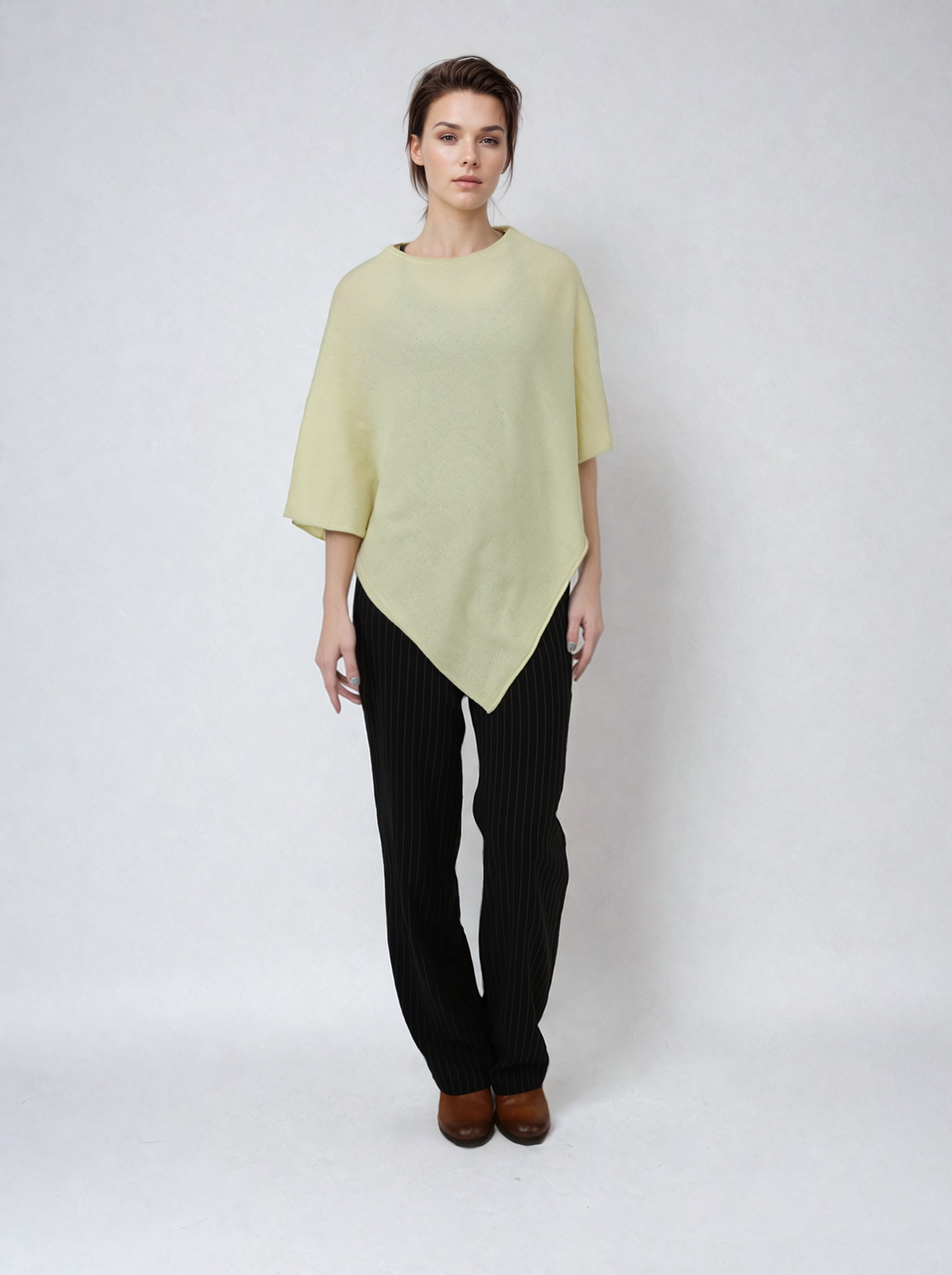 SY-24001 Poncho - 100% PureCashmere - Accesories - Lemon