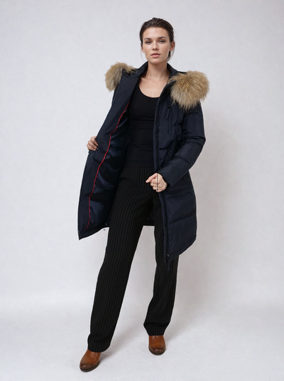 Goluma, 88 cm.  - Hood - Down - Women - Navy