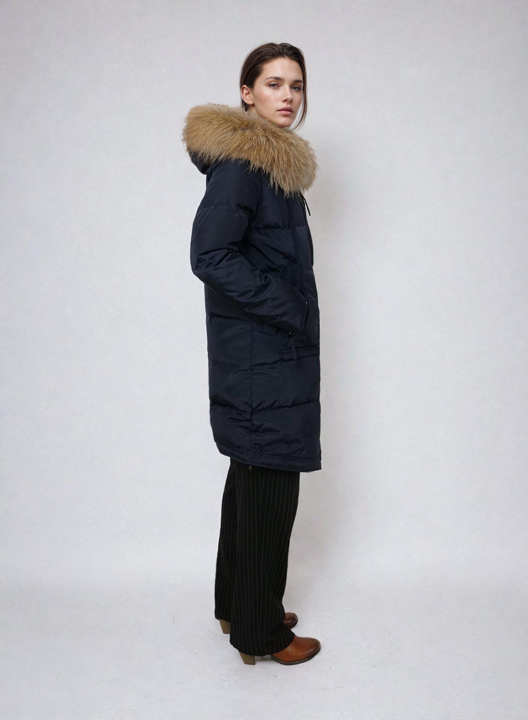 ジャケット・アウター 22AW sulvam HOODED OVER COAT NAVY ジャケット・アウター 22AW sulvam HOODED OVER COAT NAVY