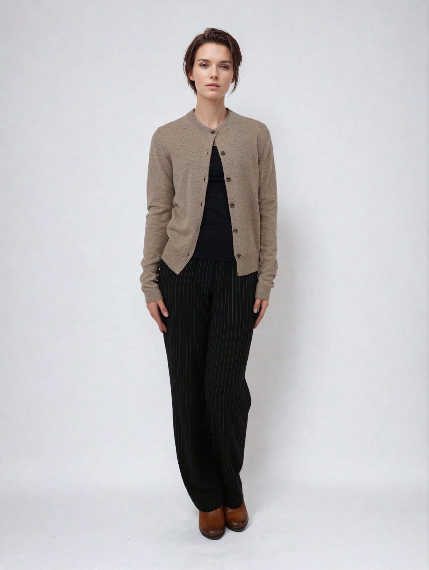 SY-23022 Cardigan - 100% Cashmere - Accesories - Oak