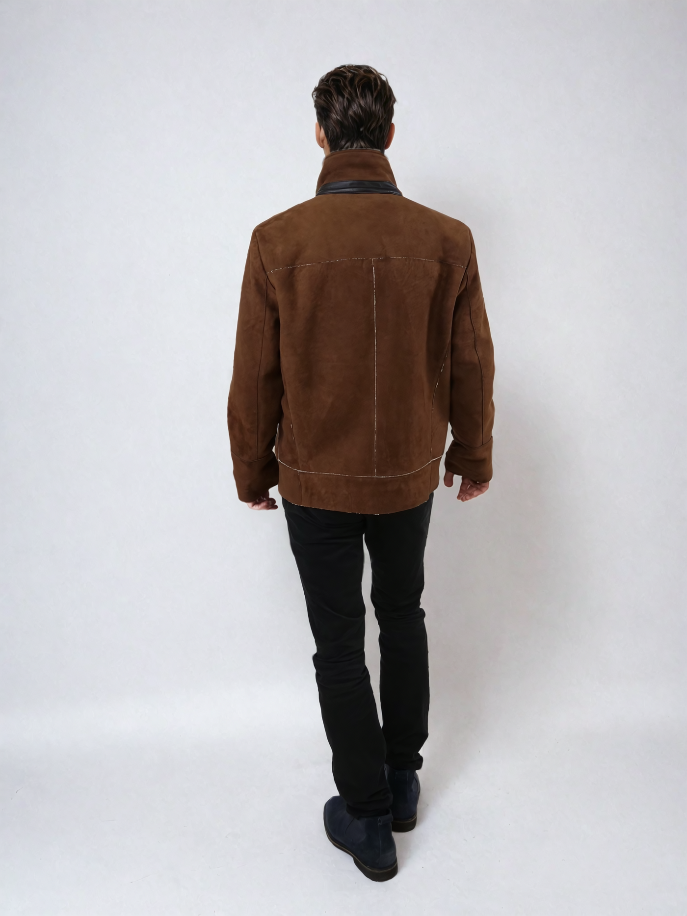 Hans, 70 cm. - Goat Suede - Man - Tobacco