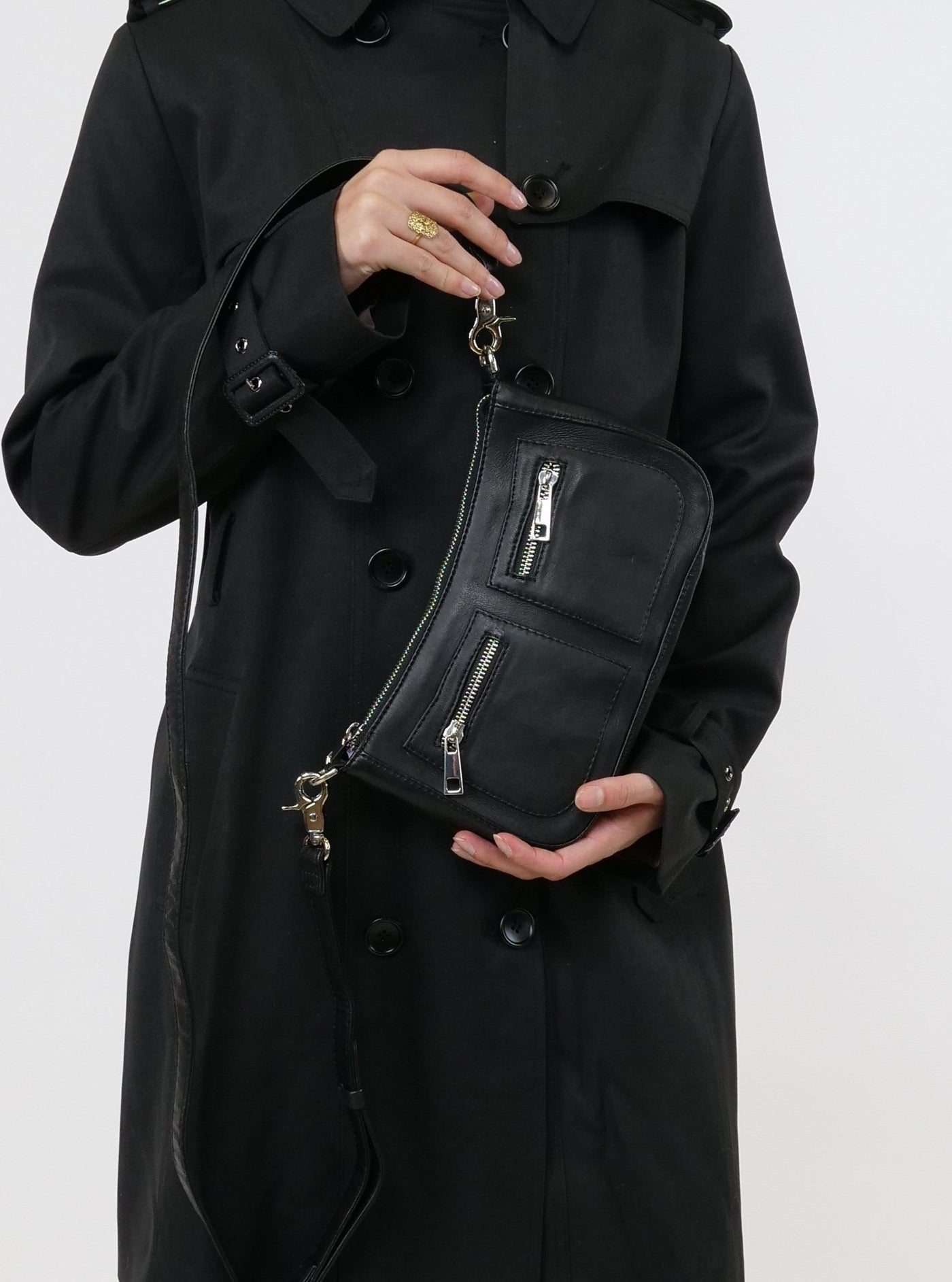 PF-10 Bag - Sheep Leather - Accesories - Black