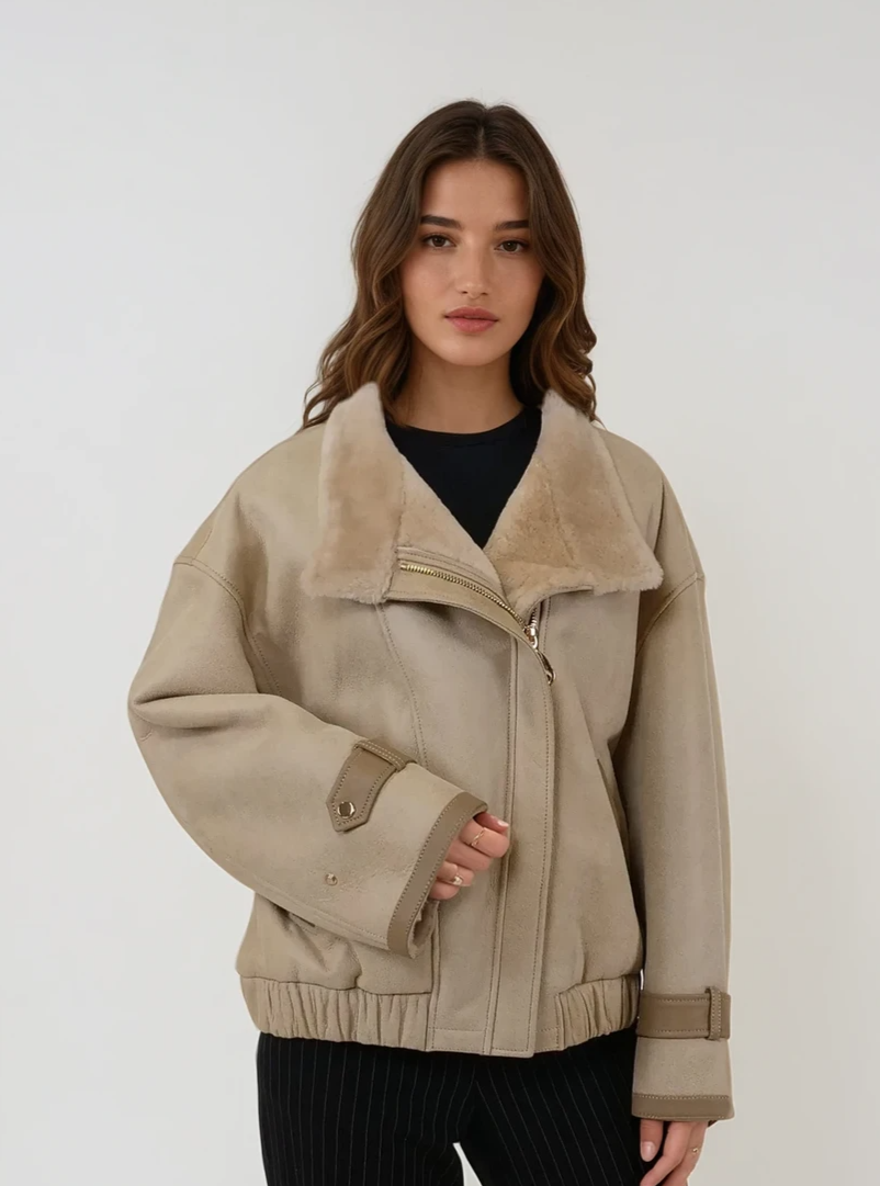 Isola, 58 cm. - Nappa Lamb - Women - Beige