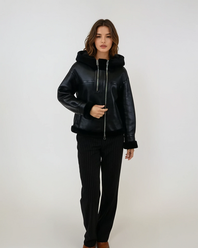 Isha, 56 cm. - Hood - Nappa Lamb - Women - Black