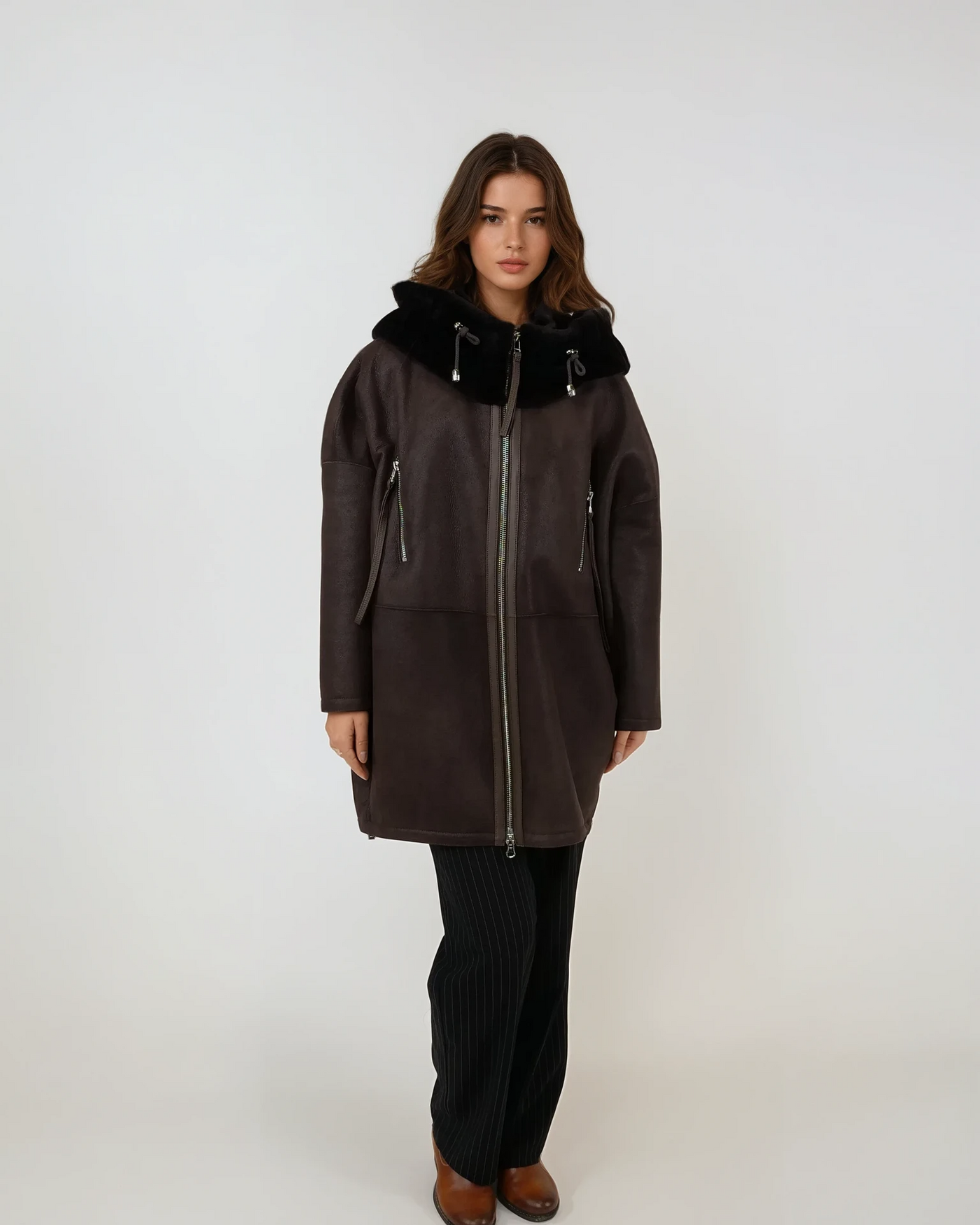 Isome, 86 cm. - Nappa Lamb - Women - Brown