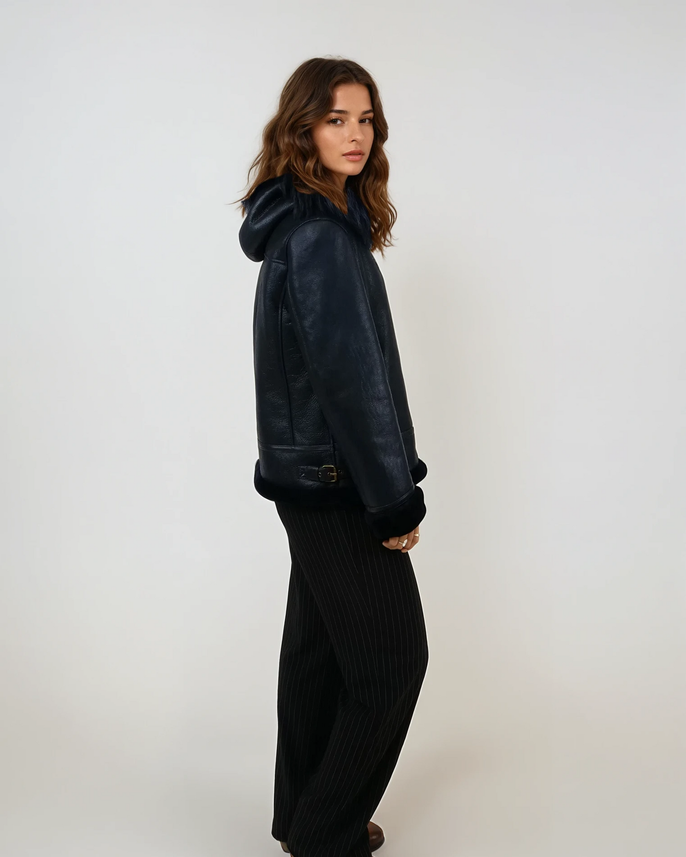 Adine,60 cm. - Hood - Cool Lamb - Women - Navy