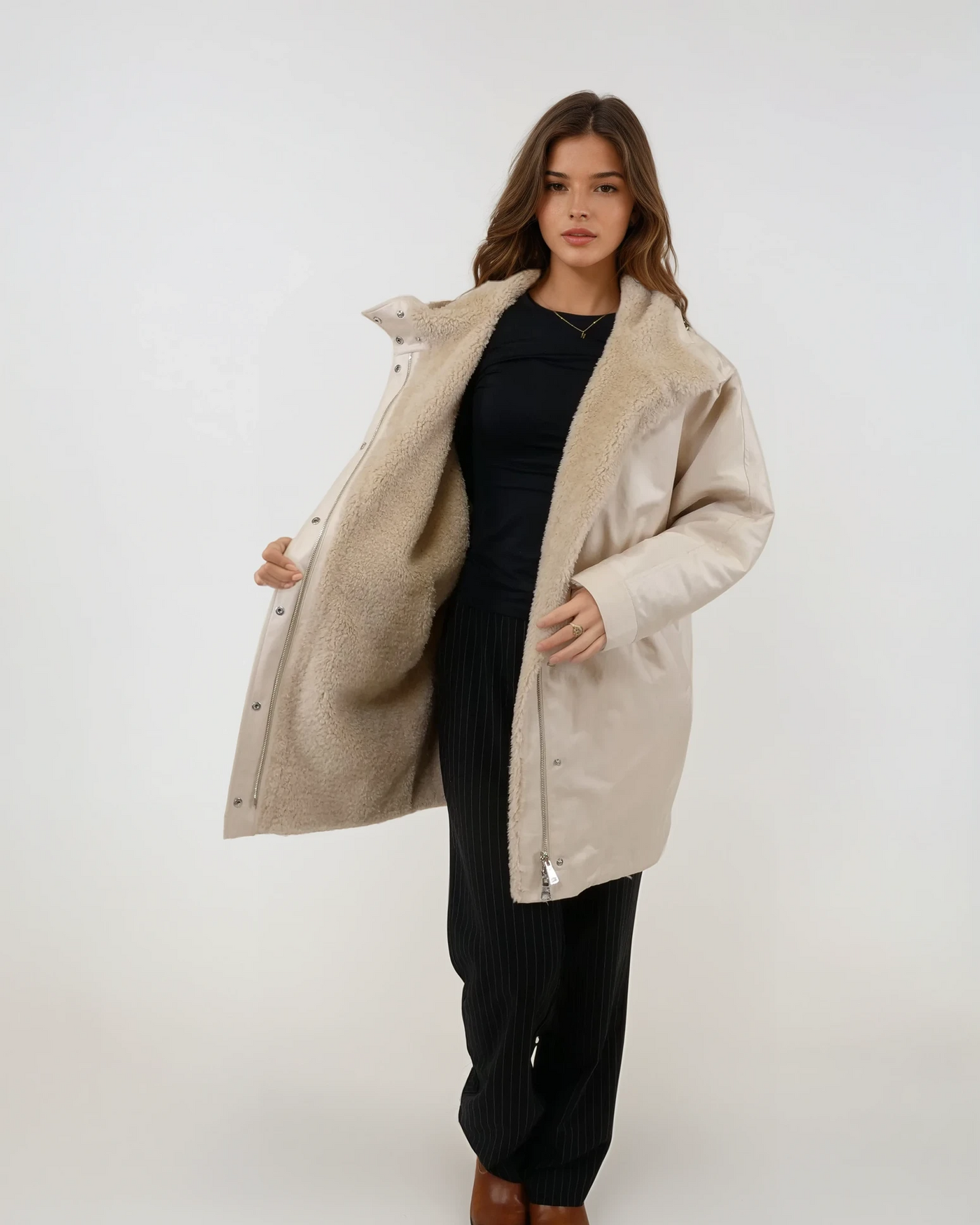 Idora, 85 cm. - Textile - Women - Off White