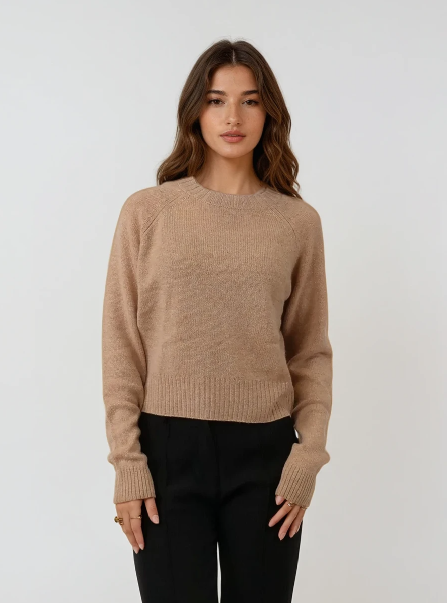 SY-25010 Sweater - 100% Pure Cashmere - Women - Camel