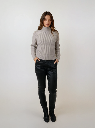 ZMSY-23516 Sweater - 100% Pure Cashmere - Women - Dark Cream