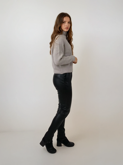 ZMSY-23516 Sweater - 100% Pure Cashmere - Women - Dark Cream