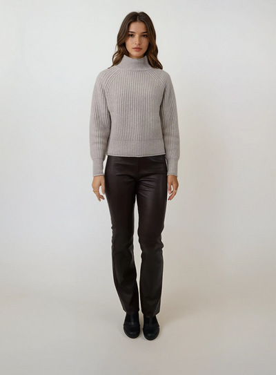 ZMSY-23516 Sweater - 100% Pure Cashmere - Women - Dark Cream