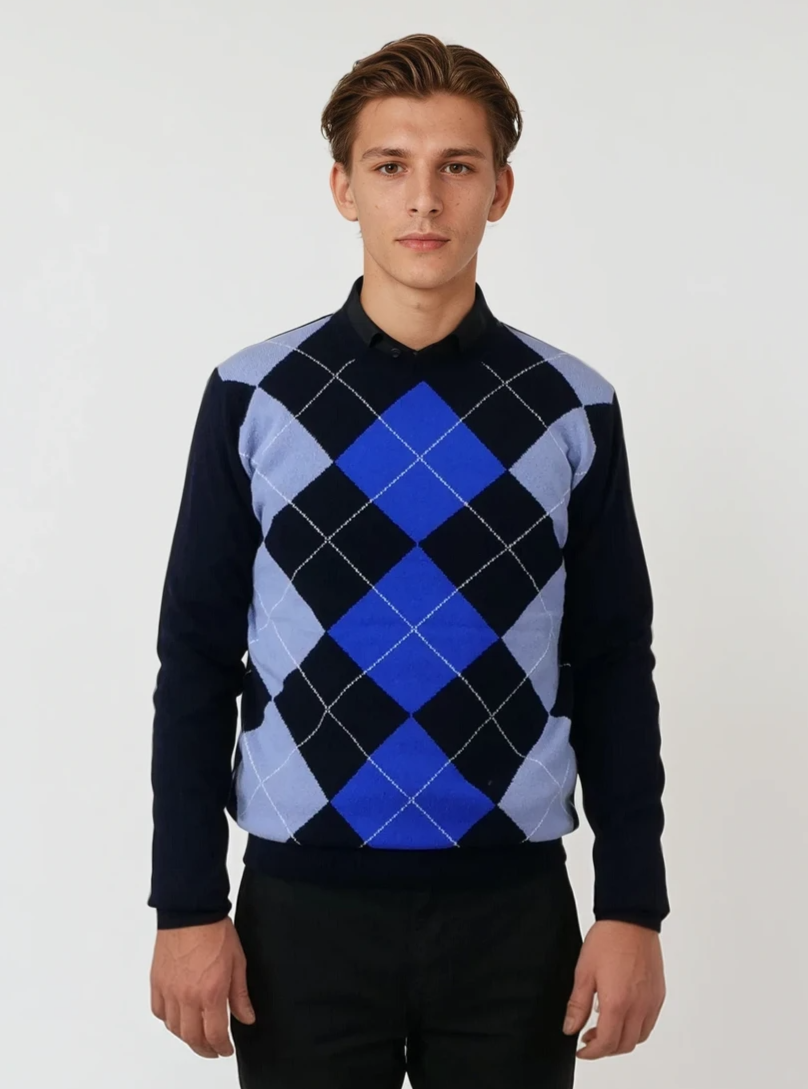 MK3 Mens - 100% Pure Cashmere - Men - Navy