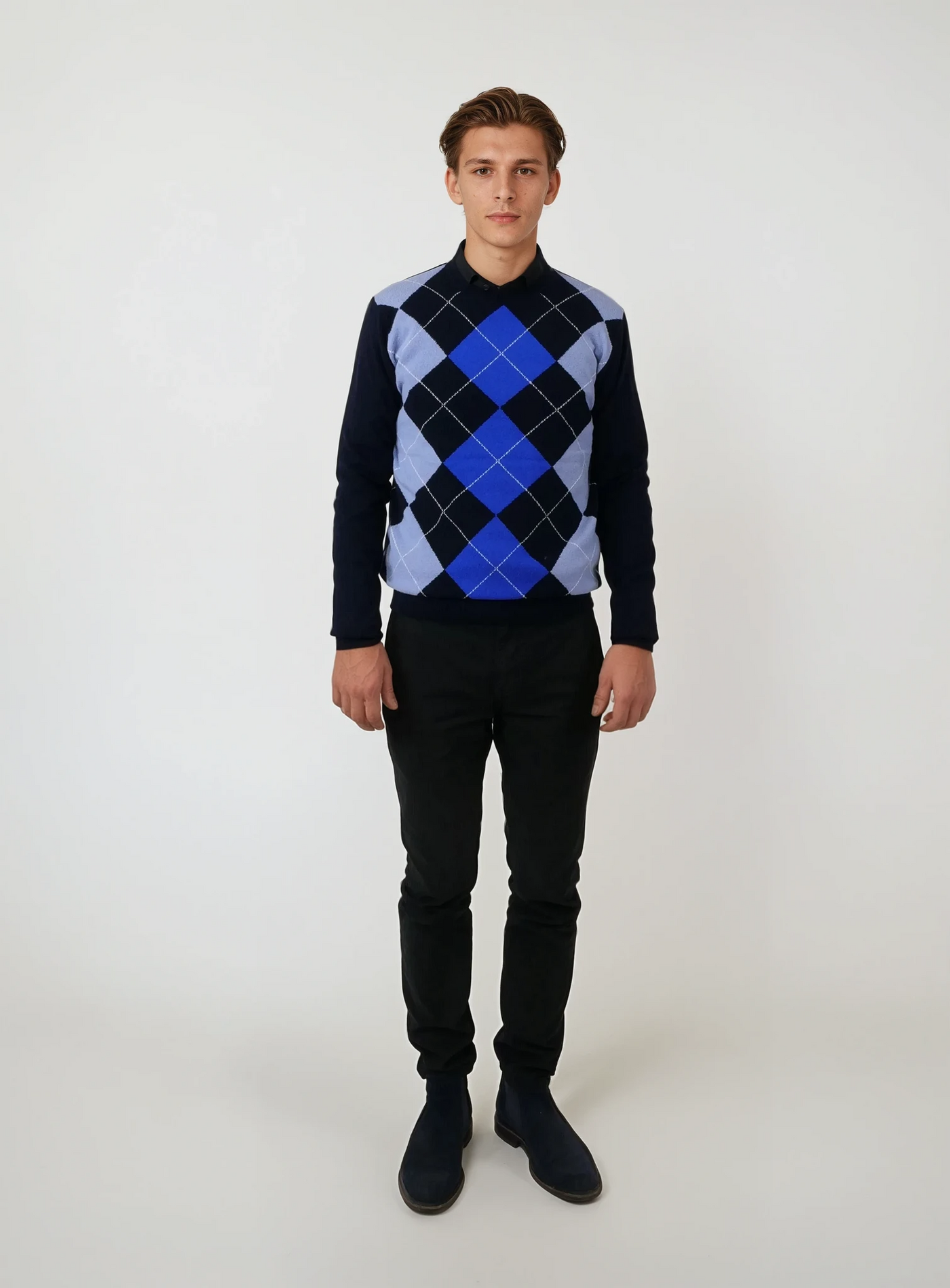 MK3 Mens - 100% Pure Cashmere - Men - Navy