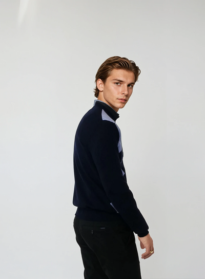 MK3 Mens - 100% Pure Cashmere - Men - Navy