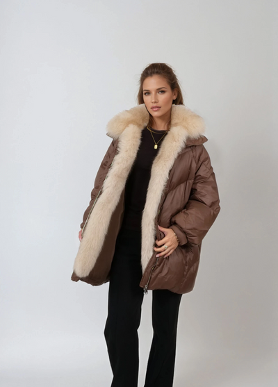 Ivory, 80 cm. - Down - Women - Latte