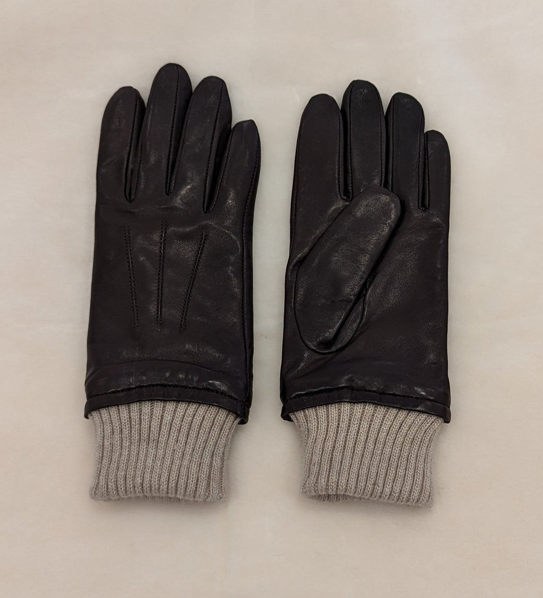 3010 Glove - Lamb Slink Leather -Accesories - Brown – Levinskyfurs