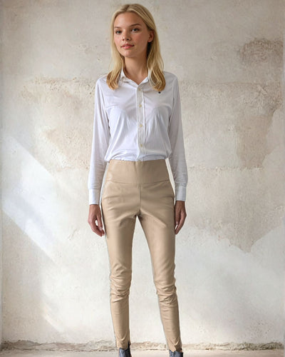 Chiara Trousers - Lamb Nappa Leather - Women -