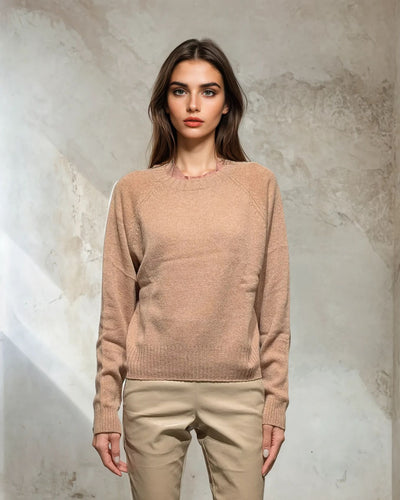 SY-25010 Sweater - 100% Pure Cashmere - Women - Camel