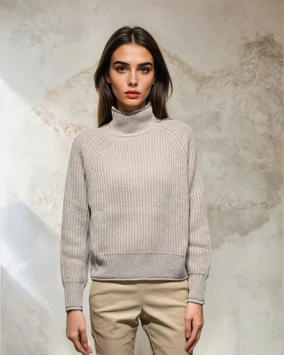 ZMSY-23516 Sweater - 100% Pure Cashmere - Women - Dark Cream